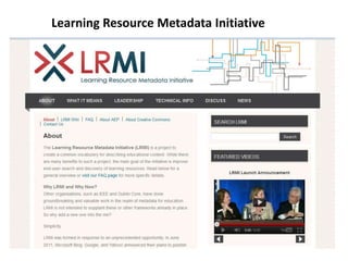 Learning Resource Metadata Initiative
 