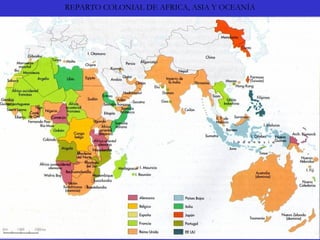 REPARTO COLONIAL DE AFRICA, ASIA Y OCEANÍA 