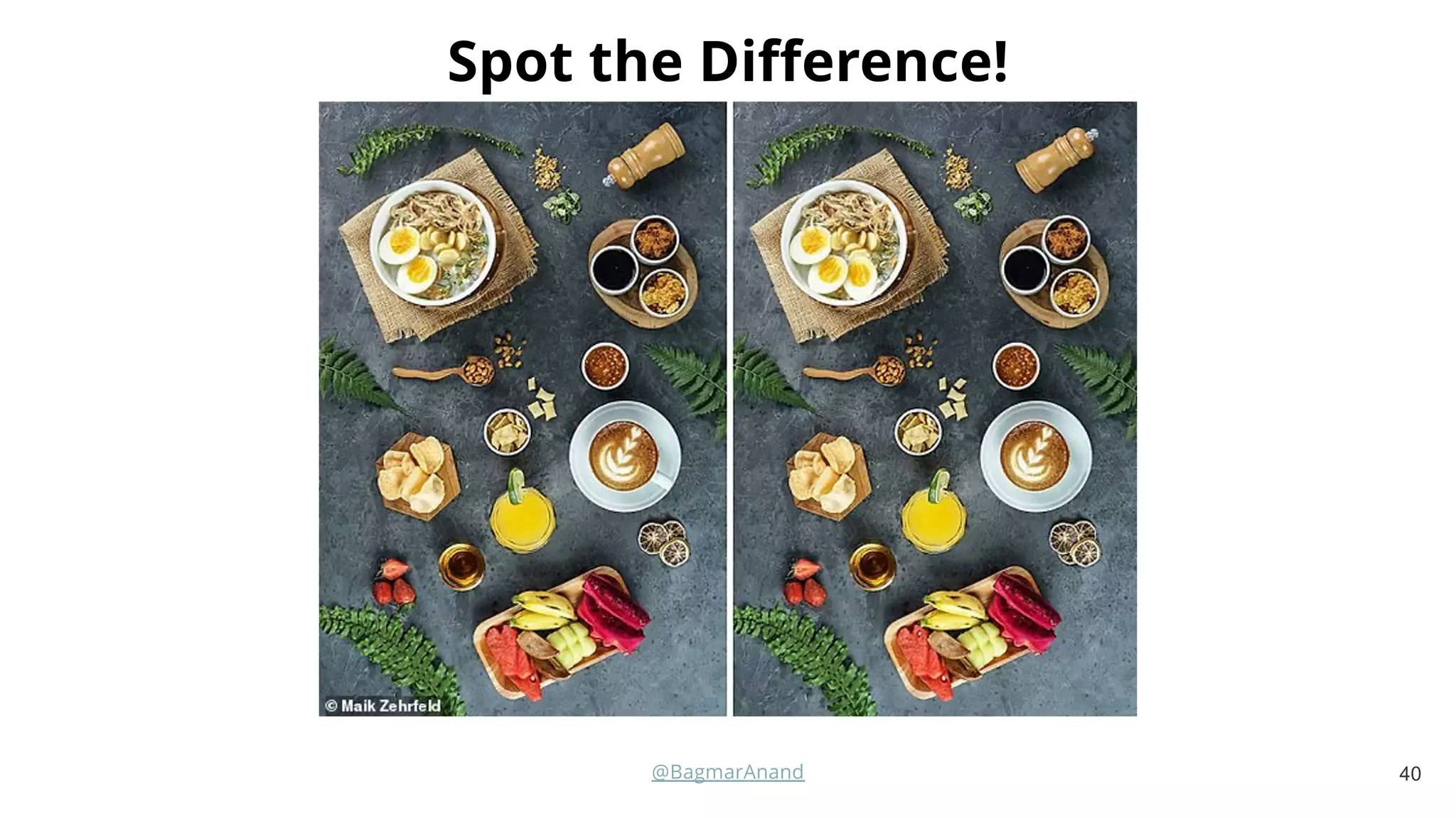 40
@BagmarAnand
Spot the Difference!
 