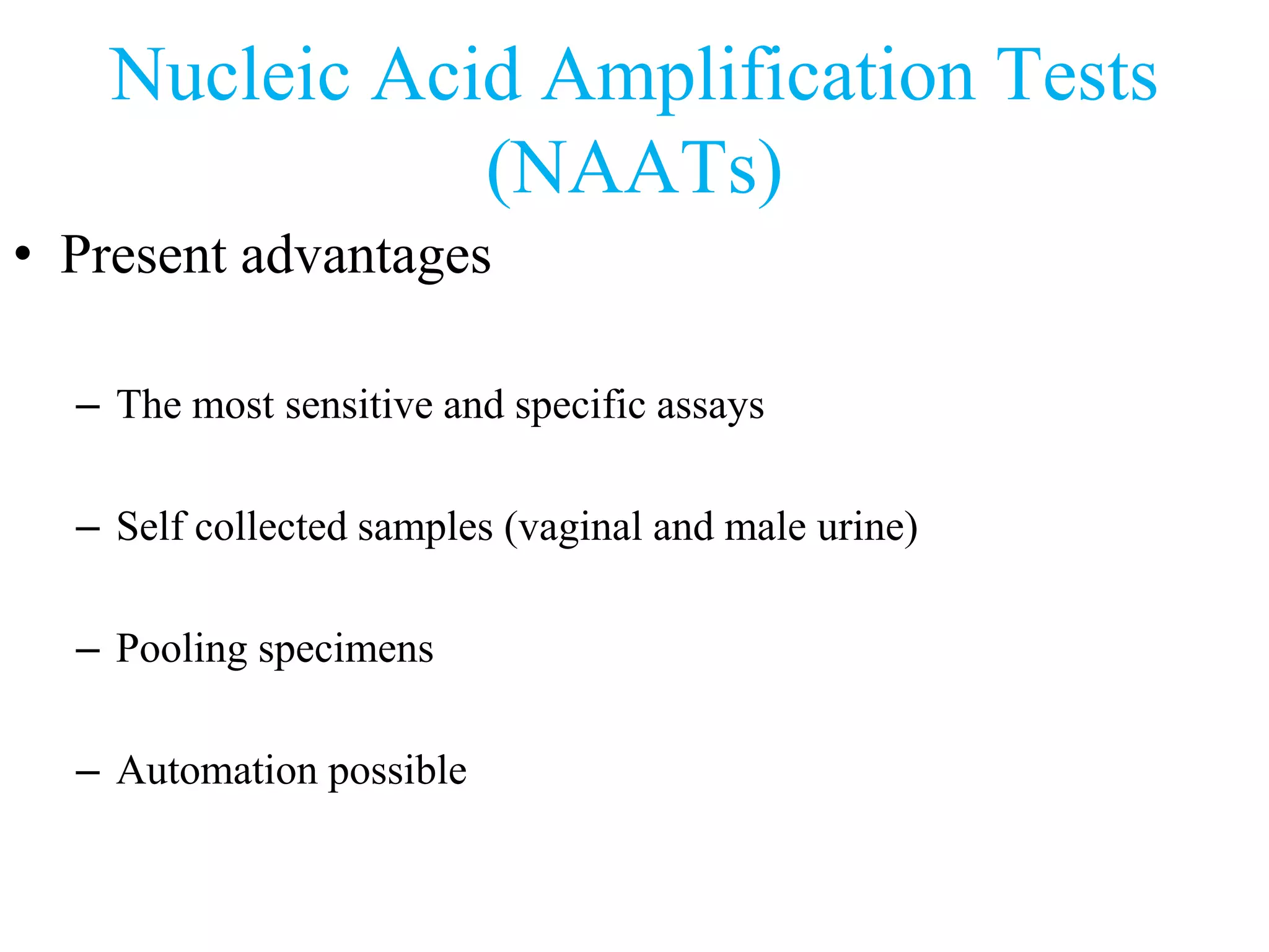 chlamydia nucleic acid amplification tests | PPTX