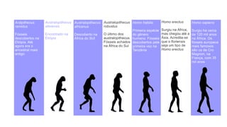Eras geológicas e os principais acontecimentos