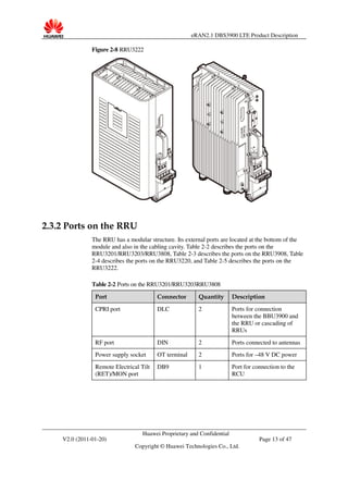 E ran2[1].1 dbs3900 lte fdd product description(2011q1) | PDF