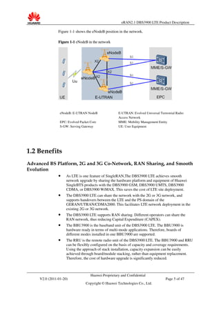 E ran2[1].1 dbs3900 lte fdd product description(2011q1) | PDF
