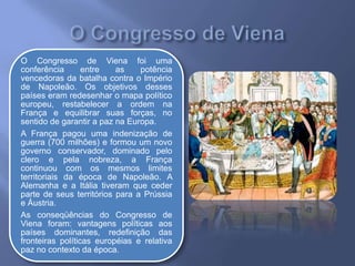O Congresso de Viena