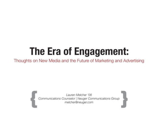 Era of Engagement (2011 version)