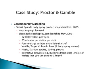 Case Study: Proctor & Gamble<br />300 brands<br />23 of those brands $1 billion and up (e.g. Charmin, Crest, Folgers, Down...