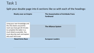 Causes of WW1 | PPTX