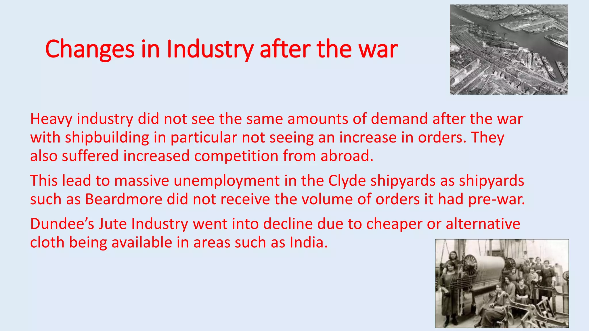 New Industries after WW1 | PPTX