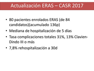 Eras Risda ERAS EN CIRUGÍA COLORRECTAL | PPTX