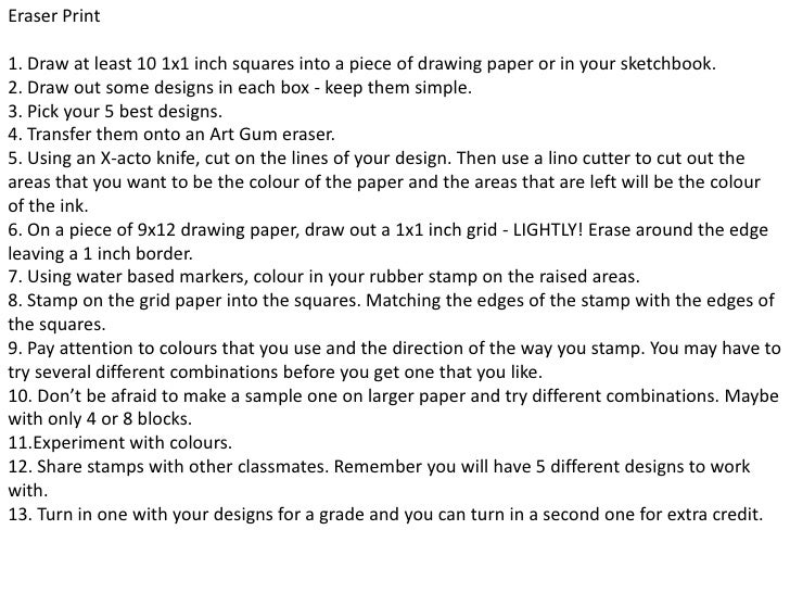 Eraser print power point