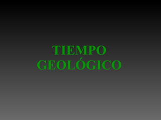 TIEMPO GEOLÓGICO 