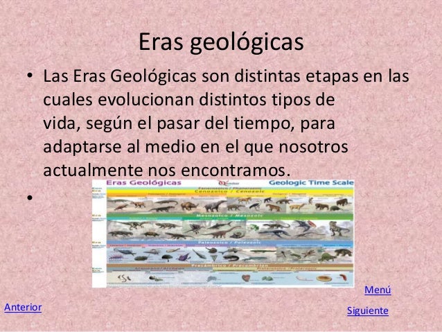 Eras geologicas