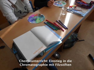 Chemieunterricht: Einstieg in die
Chromatographie mit Filzstiften
 