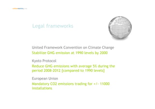 Introduction climate change and emissions trading