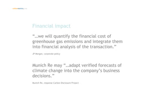 Introduction climate change and emissions trading
