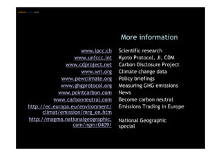 Introduction climate change and emissions trading