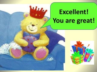Excellent!
You are great!