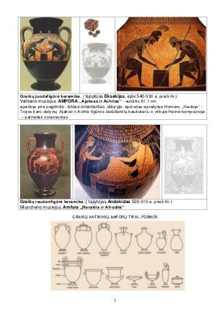 1
Graikų raudonfigūrė keramika. ( tapytojas Andokidas 520-510 a. prieš Kr.)
Miuncheno muziejus. Amfora ,,Heraklis ir Afrod...