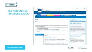 JAK PORUSZAĆ SIĘ
PO STRONIE EACEA?
 