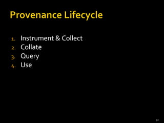 Instrument & Collect Collate Query Use 