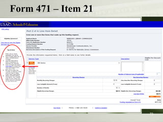 Form 471 – Item 21

73

 