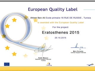 Erathosthenes 2015. E/P16Rue de Russie.