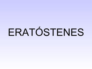 ERATÓSTENES