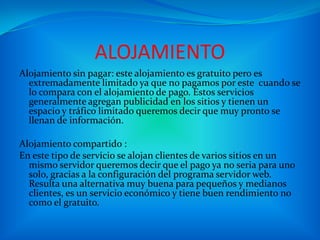 HOSTING Y PÀGINA WEB