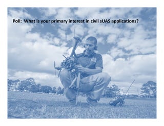 Poll: What is your primary interest in civil sUAS applications?
 