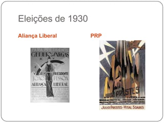 Eleições de 1930
Aliança Liberal    PRP
 