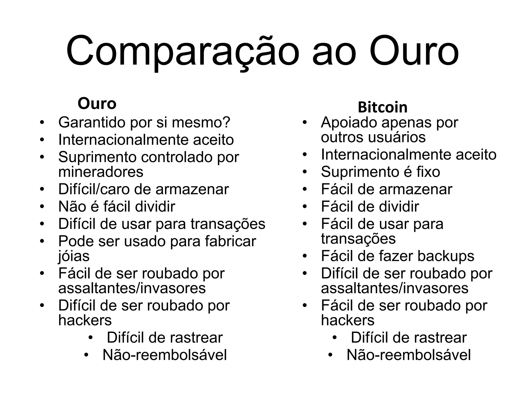Bitcoin e o Conceito de CriptoMoeda | PPTX