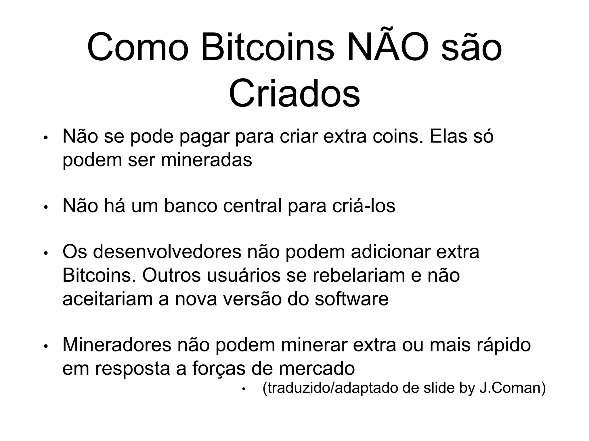 Bitcoin e o Conceito de CriptoMoeda | PPTX