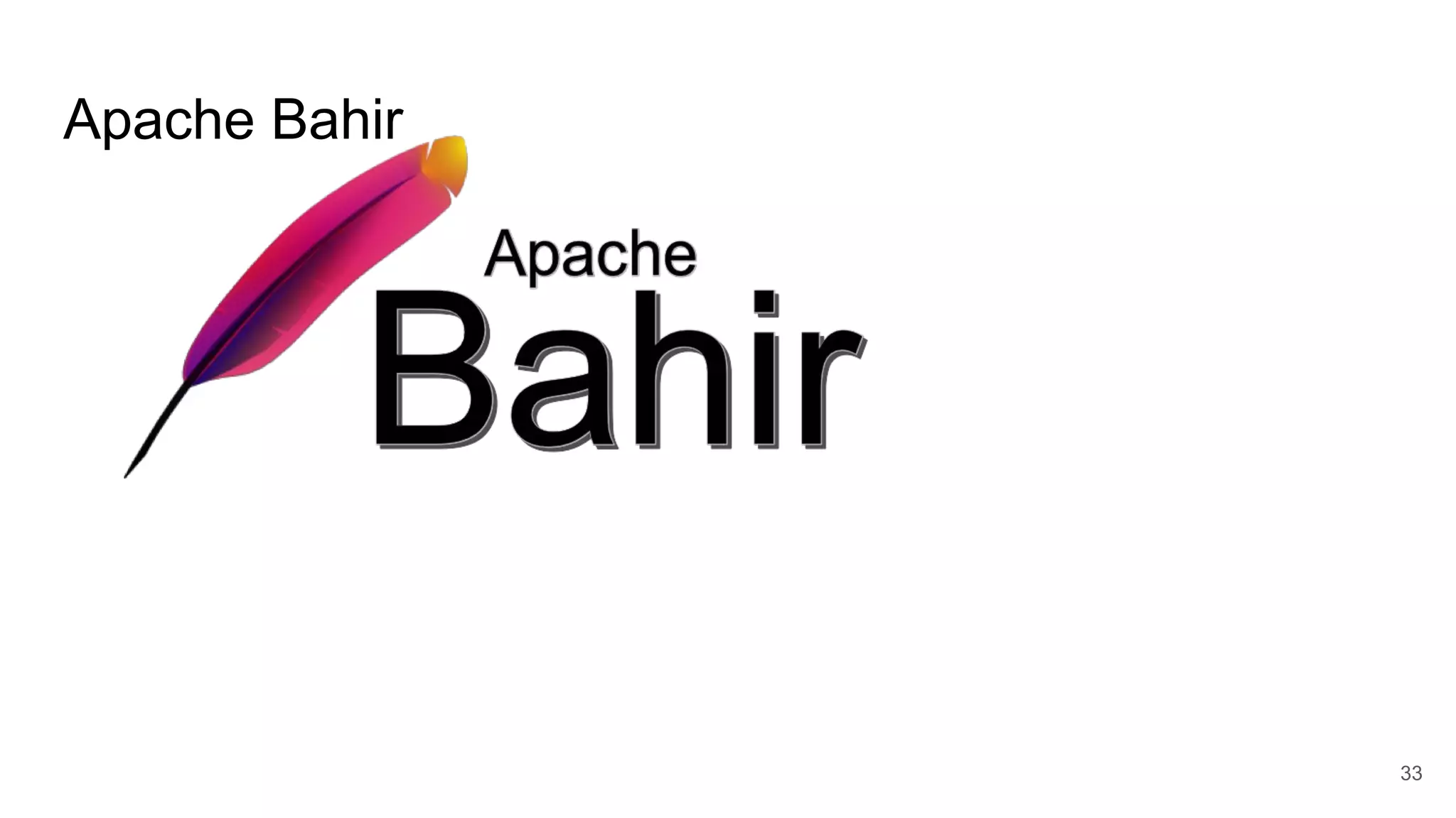 Apache Bahir
33
 