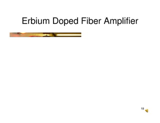 18
Erbium Doped Fiber Amplifier
 