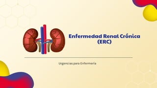 Enfermedad Renal Crónica
(ERC)
Urgencias para Enfermería
 