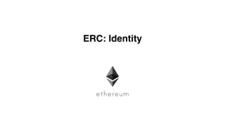 ERC: Identity
 