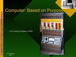 Computer: Based on Purpose EAI Analog Computer (1964) 