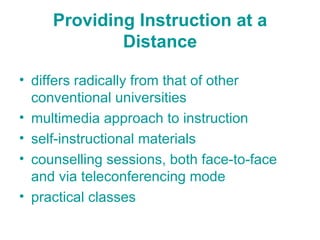 Management of Learner Support Centres in Open and Distance Education | PPT