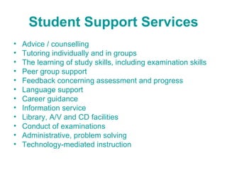 Management of Learner Support Centres in Open and Distance Education | PPT