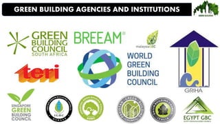GREEN BUILDING AGENCIES AND INSTITUTIONS
 
