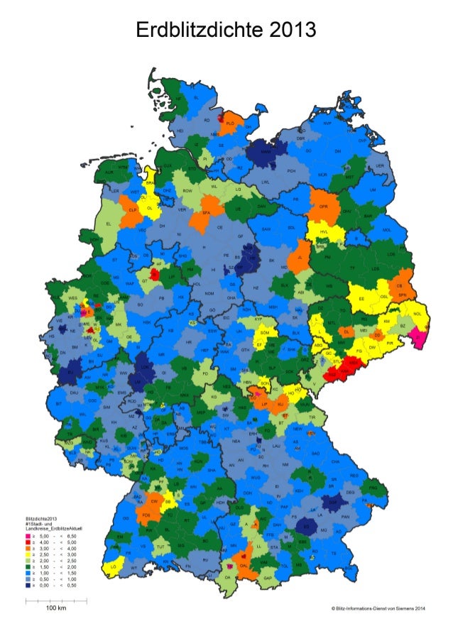 Der Blitz-Atlas für Deutschland