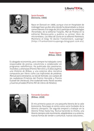 Programa completo do LiburuTekia de Bilbao (13 e 14 de novembro)