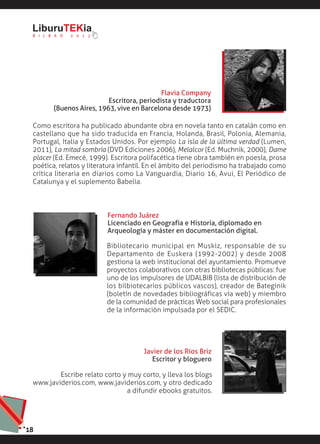 Programa completo do LiburuTekia de Bilbao (13 e 14 de novembro)