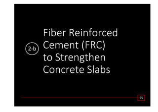 ϱϱ
ŝďĞƌ ZĞŝŶĨŽƌĐĞĚ
ĞŵĞŶƚ ;ZͿ
ƚŽ ^ƚƌĞŶŐƚŚĞŶ
ŽŶĐƌĞƚĞ ^ůĂďƐ
ϮͲď
 