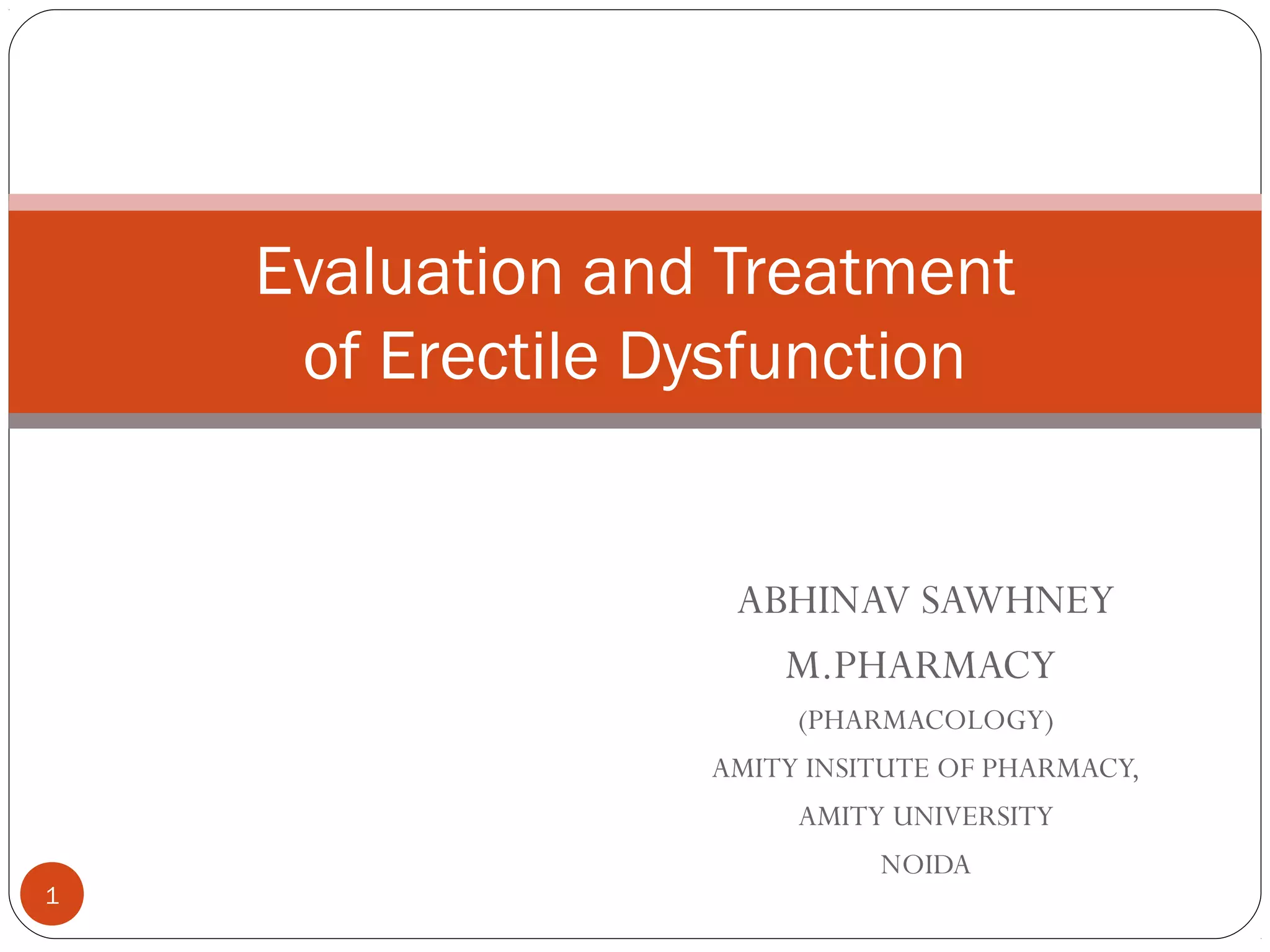 Erectile dysfunction | PPT