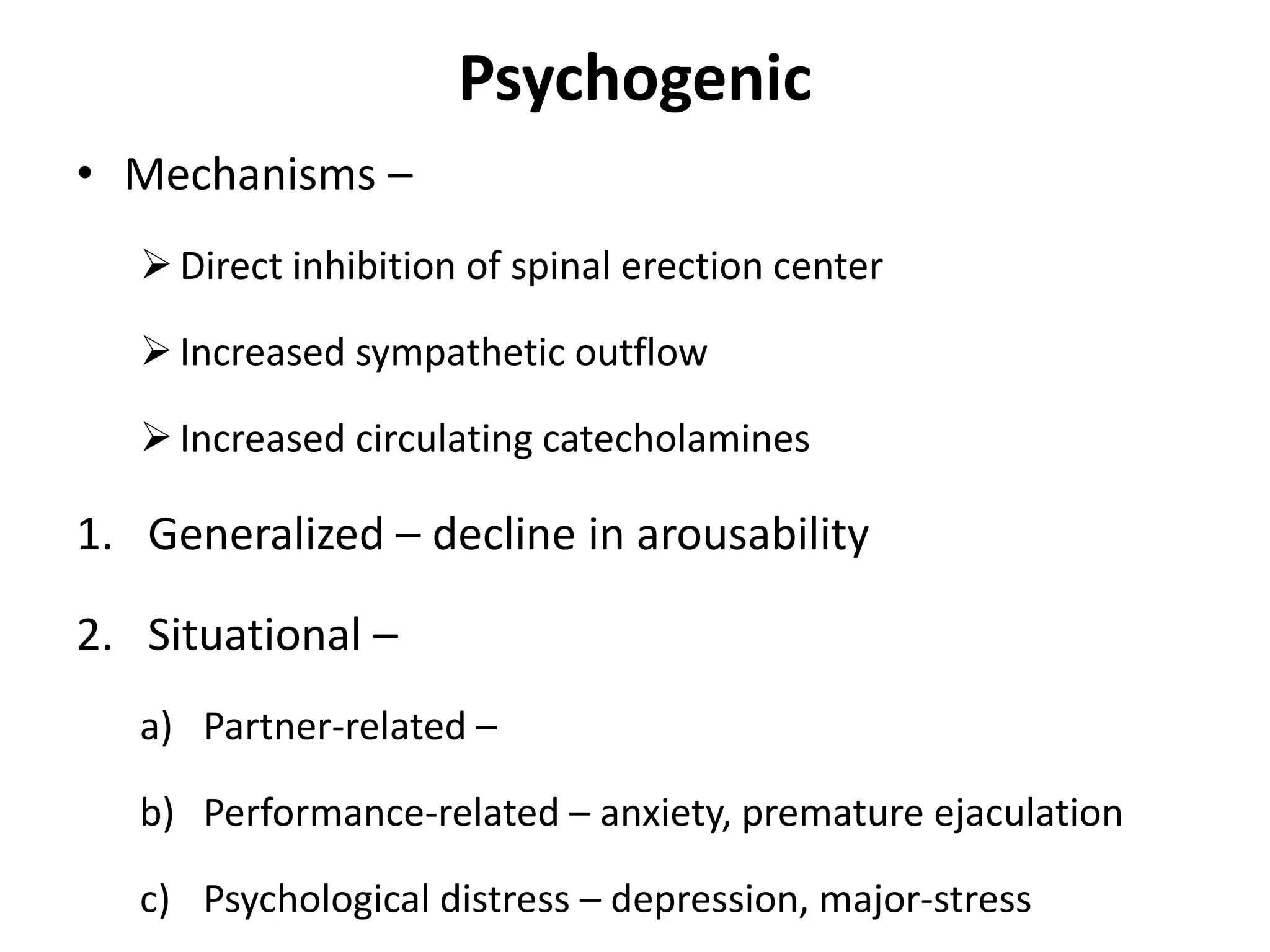 Erectile dysfunction - causes and diagnosis | PPTX