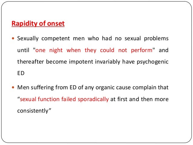 Erectile dysfunction and Premature Ejaculation