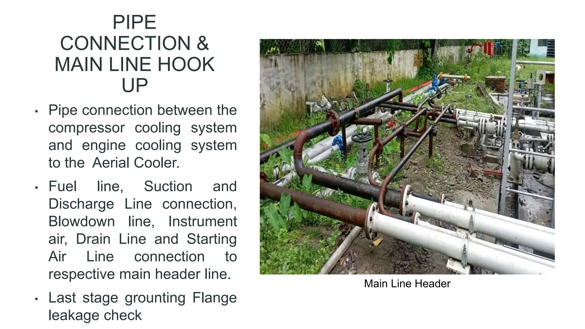 Erection and commissioning of the new compressor package.pptx