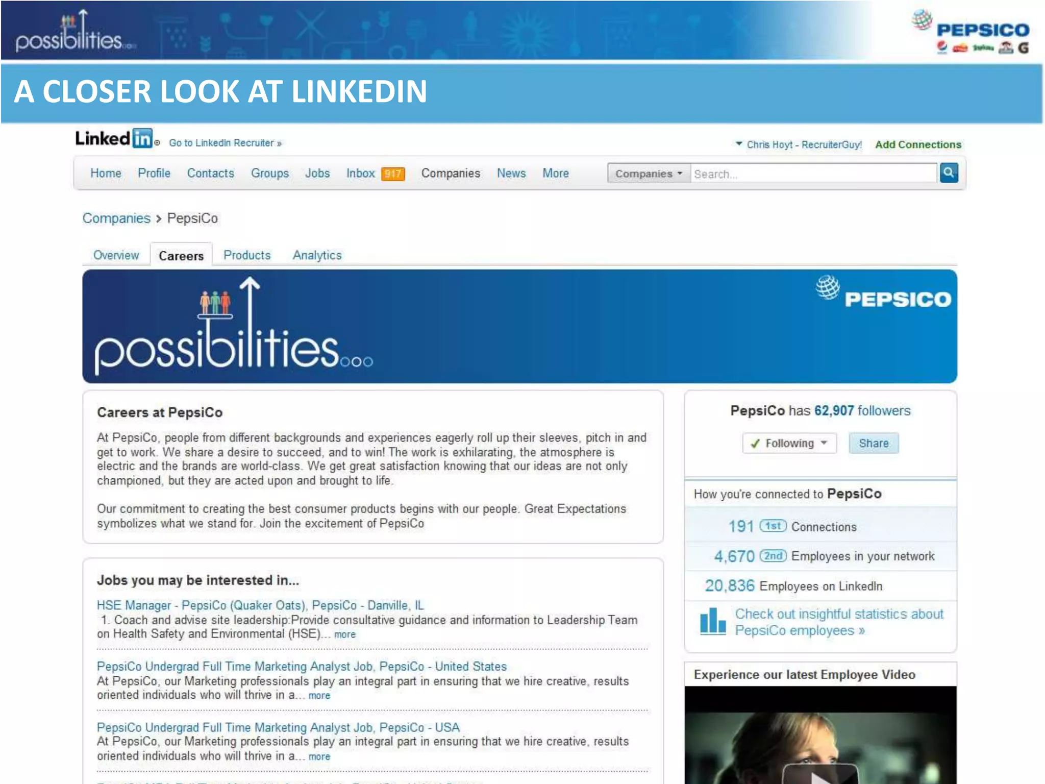 A CLOSER LOOK AT LINKEDIN