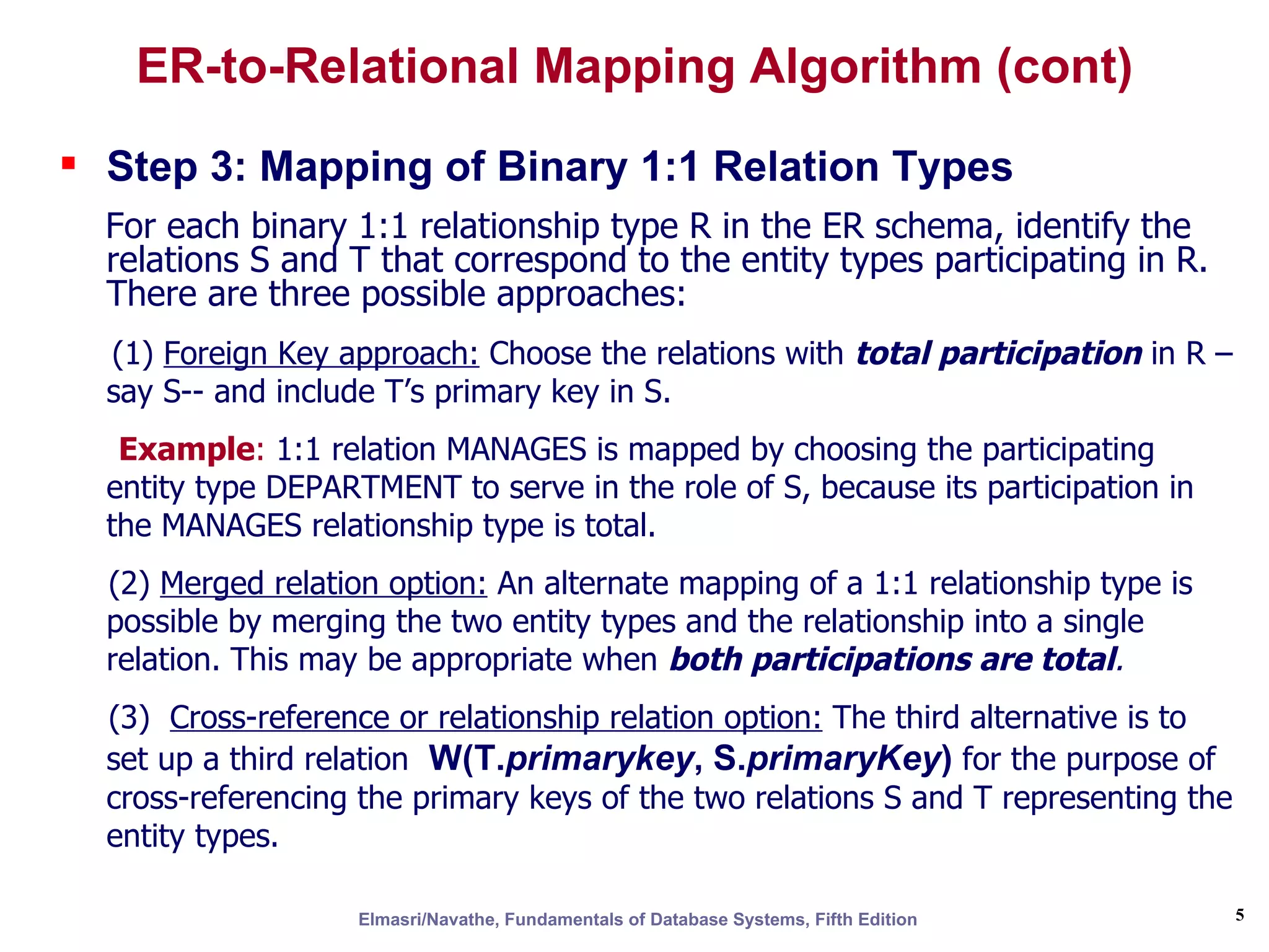 Er & eer to relational mapping | PPT